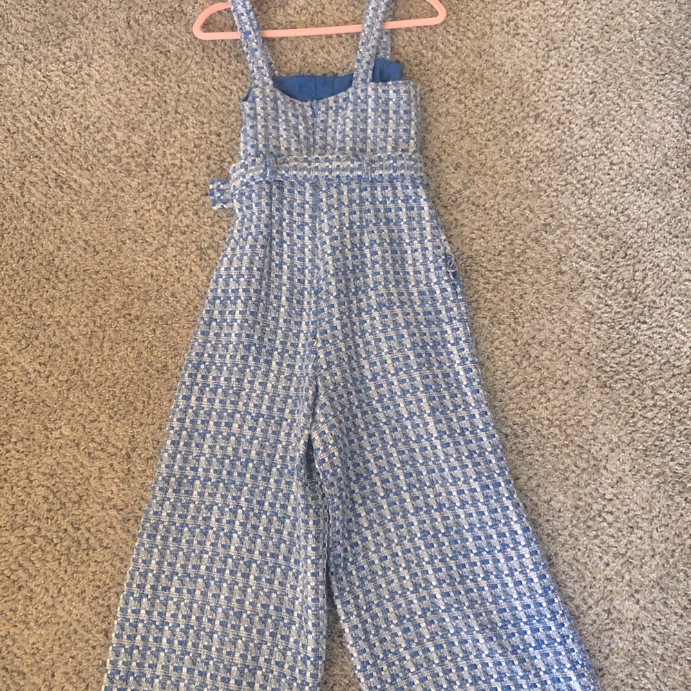 Blue and White Jumpsuit